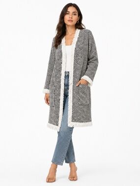 Bruno Manetti. Giacca Open Duster Blazer.‎